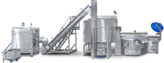 Production Line for boiled sausage and other emulsions