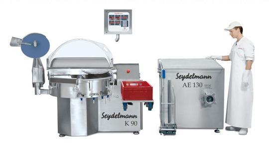 High Efficiency Cutter K 90 with lifting device and High Efficiency Grinder AE 130 with lifting device
