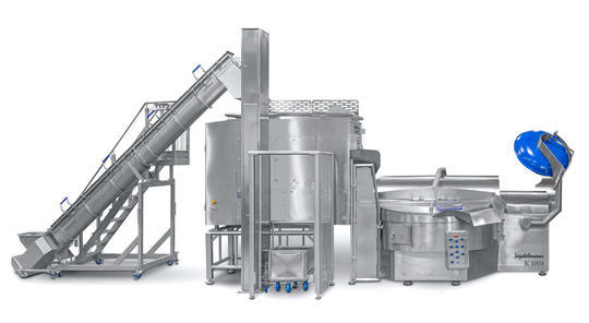 Feeding storage ZS 1000 with Vacuum-Cutter K 1004