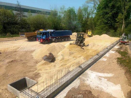 Start of construction of the line assembly hall