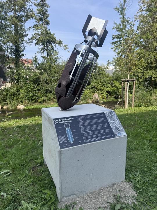 Memorial “Incendiary bomb in the Kocher riverbed”